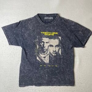 Twenty One Pilots Bandito Tour Graphic T-Shirt Mens Large Gray Acid Wash 2019